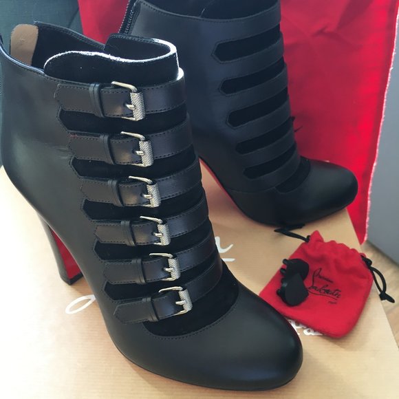 Worn twice. Christian Louboutin Attroupee 100 Calf/Veau velour - Picture 9 of 9